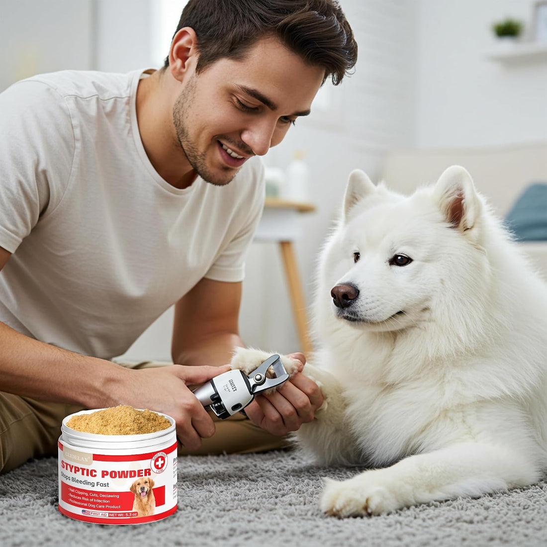 Styptic Powder for Dogs–Quick Stop Bleeding for Dogs Nails, Minor Cuts