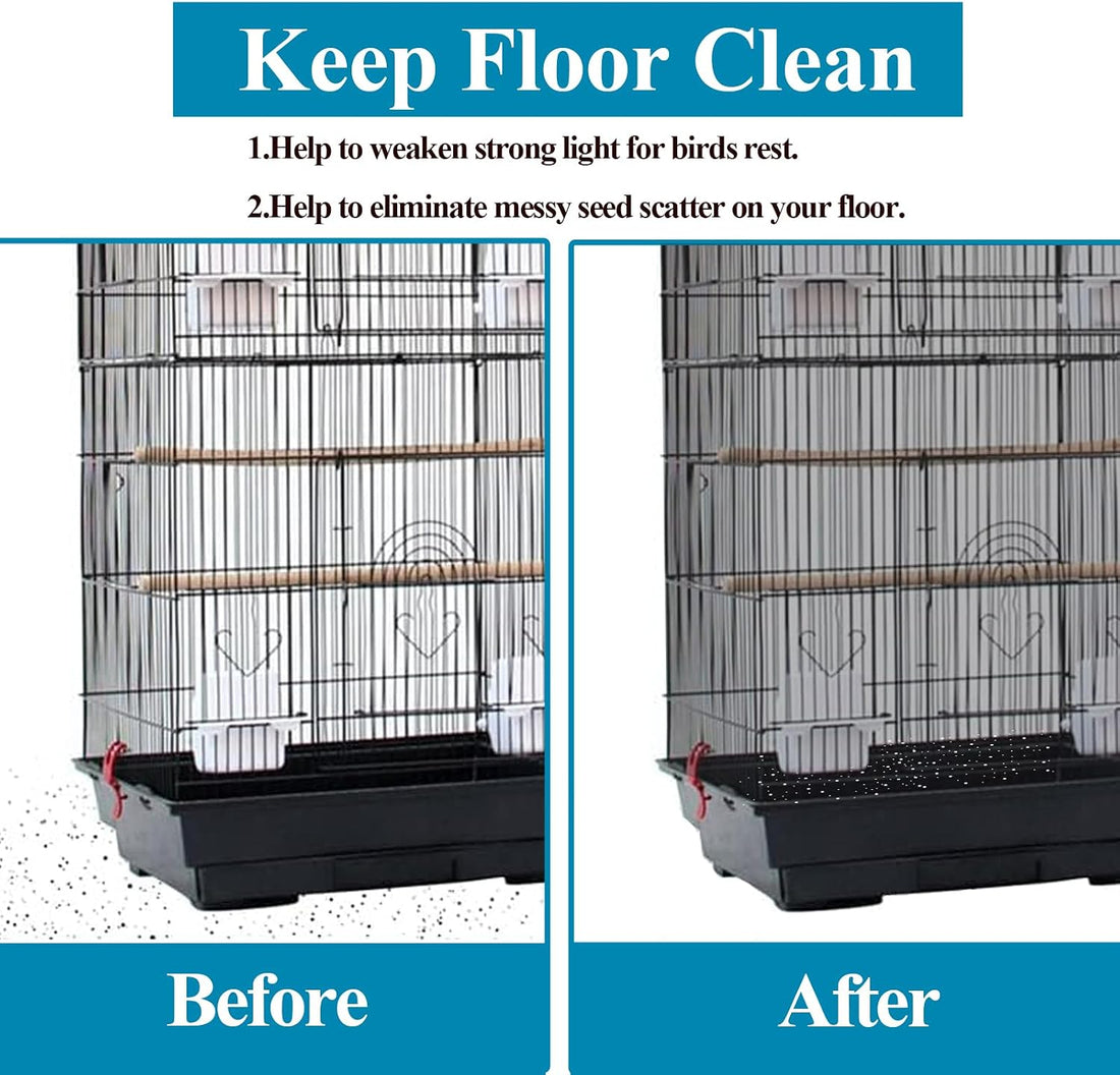 ASOCEA Large Bird Cage Seed Cather,Bird Cage Cover Adjustable Soft