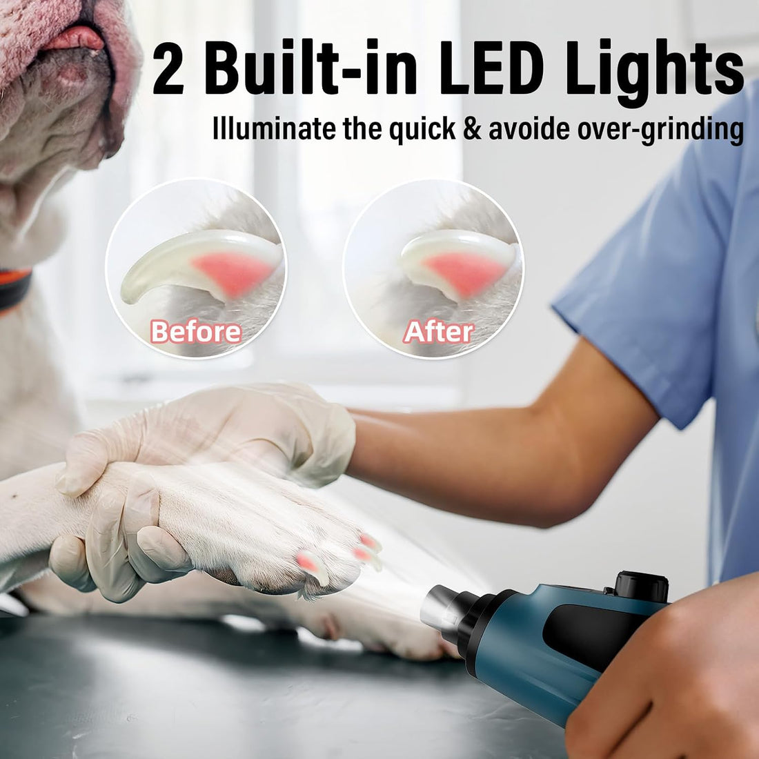 Casfuy Smart 6-Speed Dog Nail Grinder