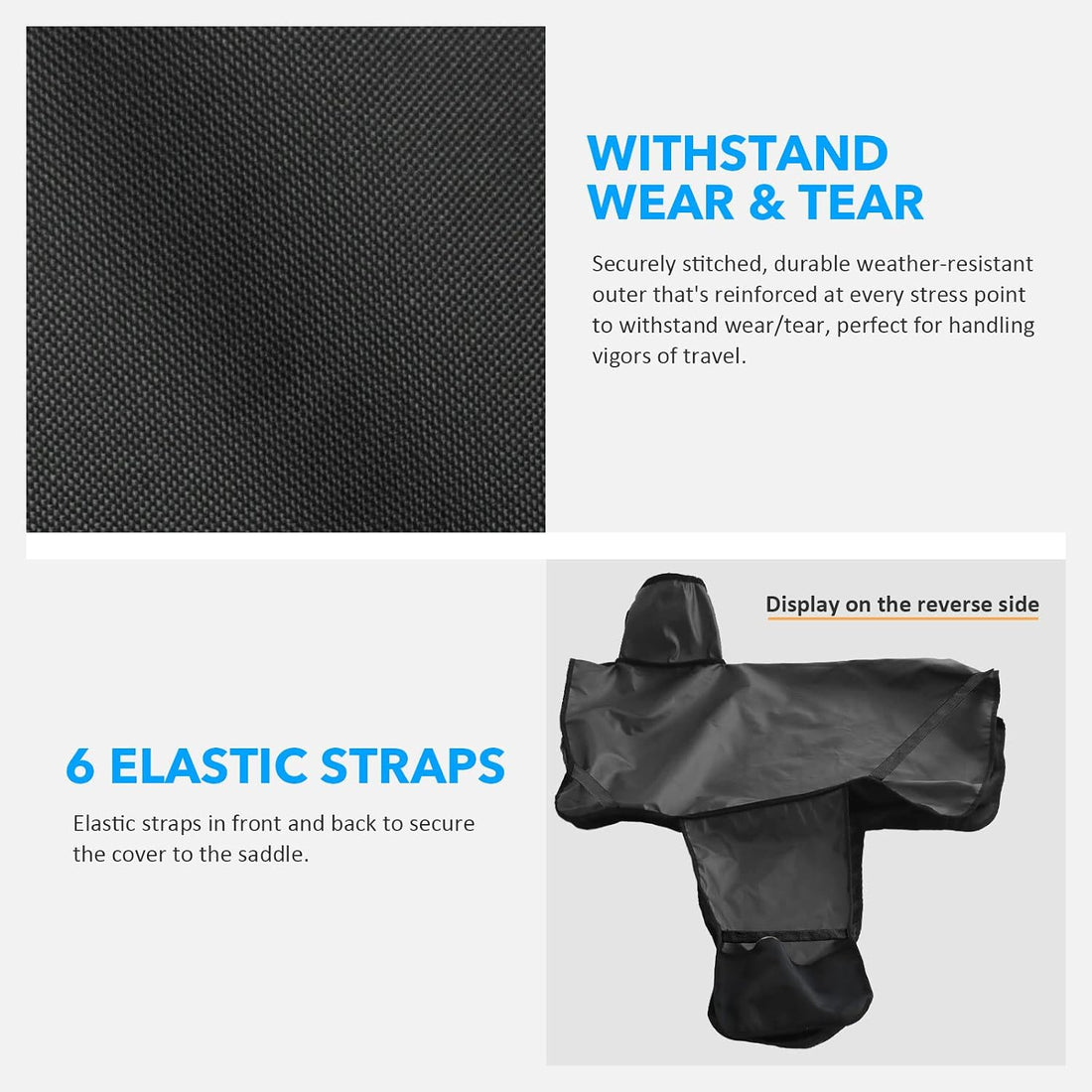 Harrison Howard Long-Lasting 6 Elastic Straps 600 Denier Waterproof