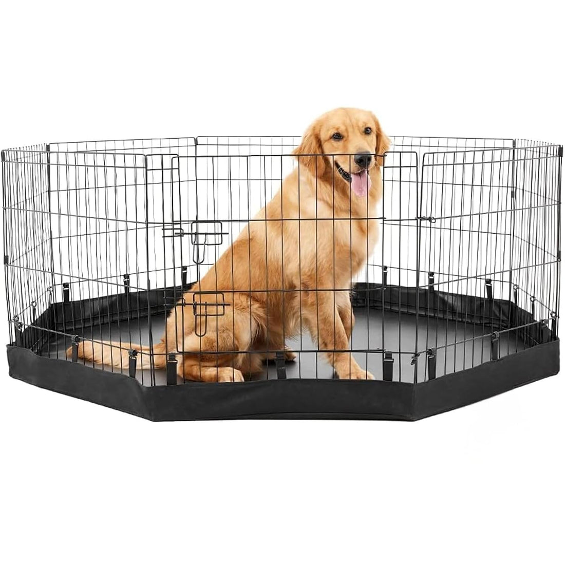 PJYuCien Playpen Bottom Pad for 24'' Width 8 Panel Pen, Hook Connect