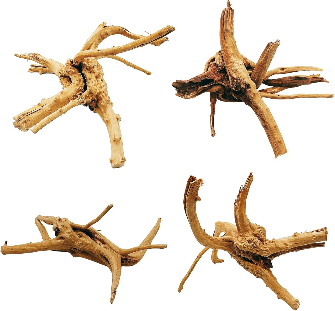 Hamiledyi Aquarium Driftwood 3PCS Natural Trunk Driftwood Assorted