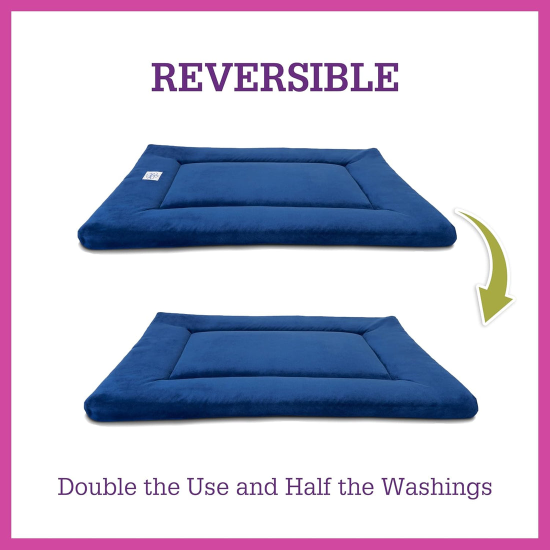 Pet Dreams Dog Crate Pad - Washable Kennel Mat