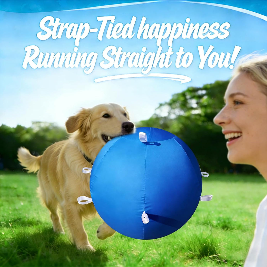 Zipperless Herding Ball Cover for Dogs & Horses 25 30 40 Inch