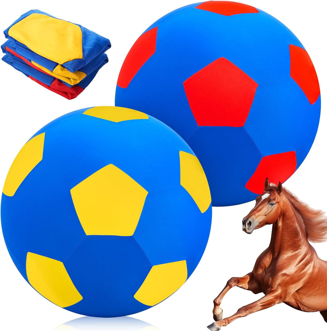 2 Pcs 40 Inch Horse Ball Covers, Herding Ball Covers for Horses
