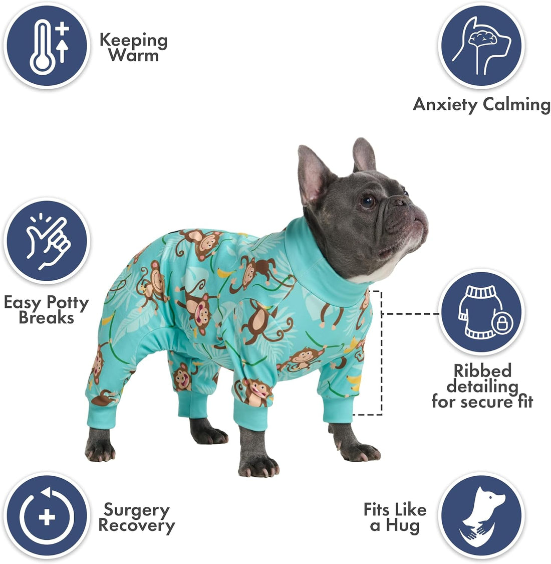 Spark Paws Dog Pajama, Dog Recovery Suit Male, Onesie