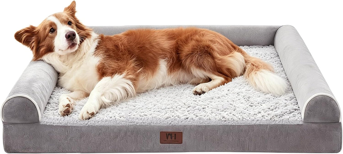 WESTERN HOME XL Orthopedic Dog Bed Washable Couch for Large Senior