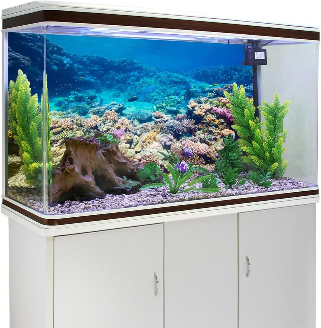 Aquarium Background Coral Tropical Undersea Fish Tank Backdrop 36x20