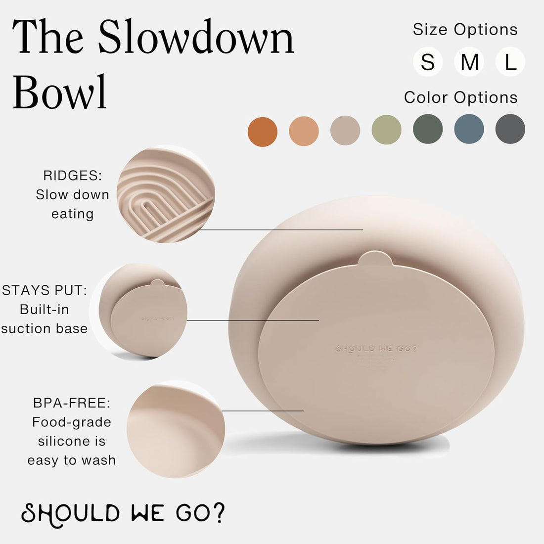 Slow Feeder Dog Bowl - Silicone Dog Bowl, Small, 6" x 1.25"