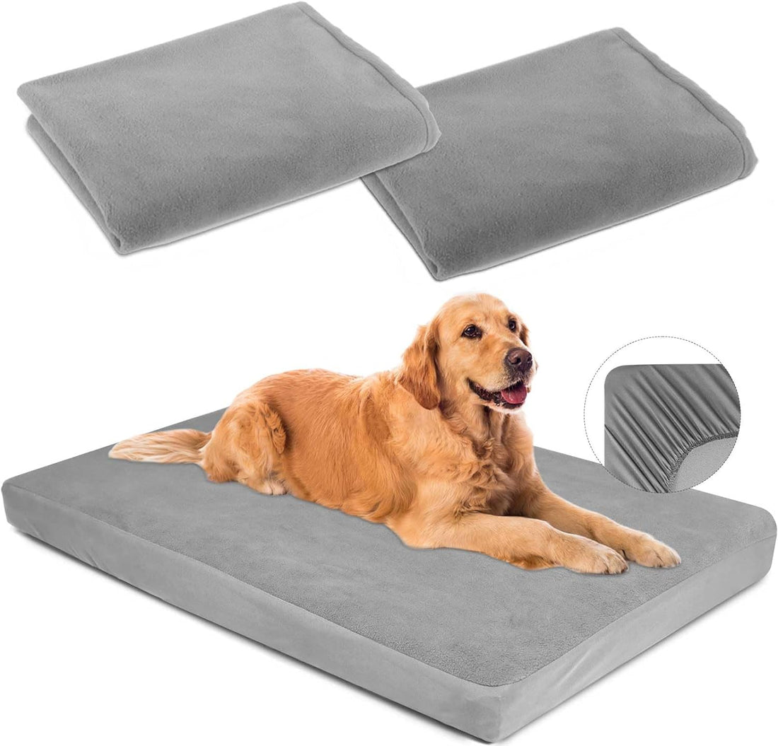 Dog Bed Covers Replacement Waterproof for Dog Bedding Washable Grey 2
