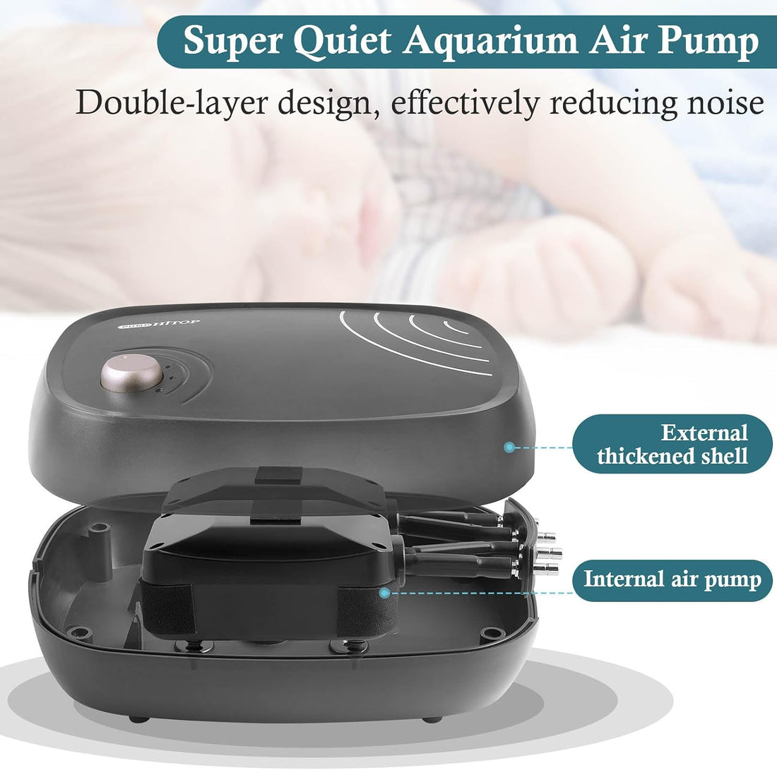 HITOP 10W Powerful Aquarium Air Pump