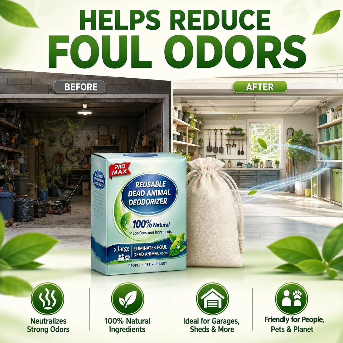 Dead Animal Odor Eliminator for Dead Mouse, Rodent & Rat Smell