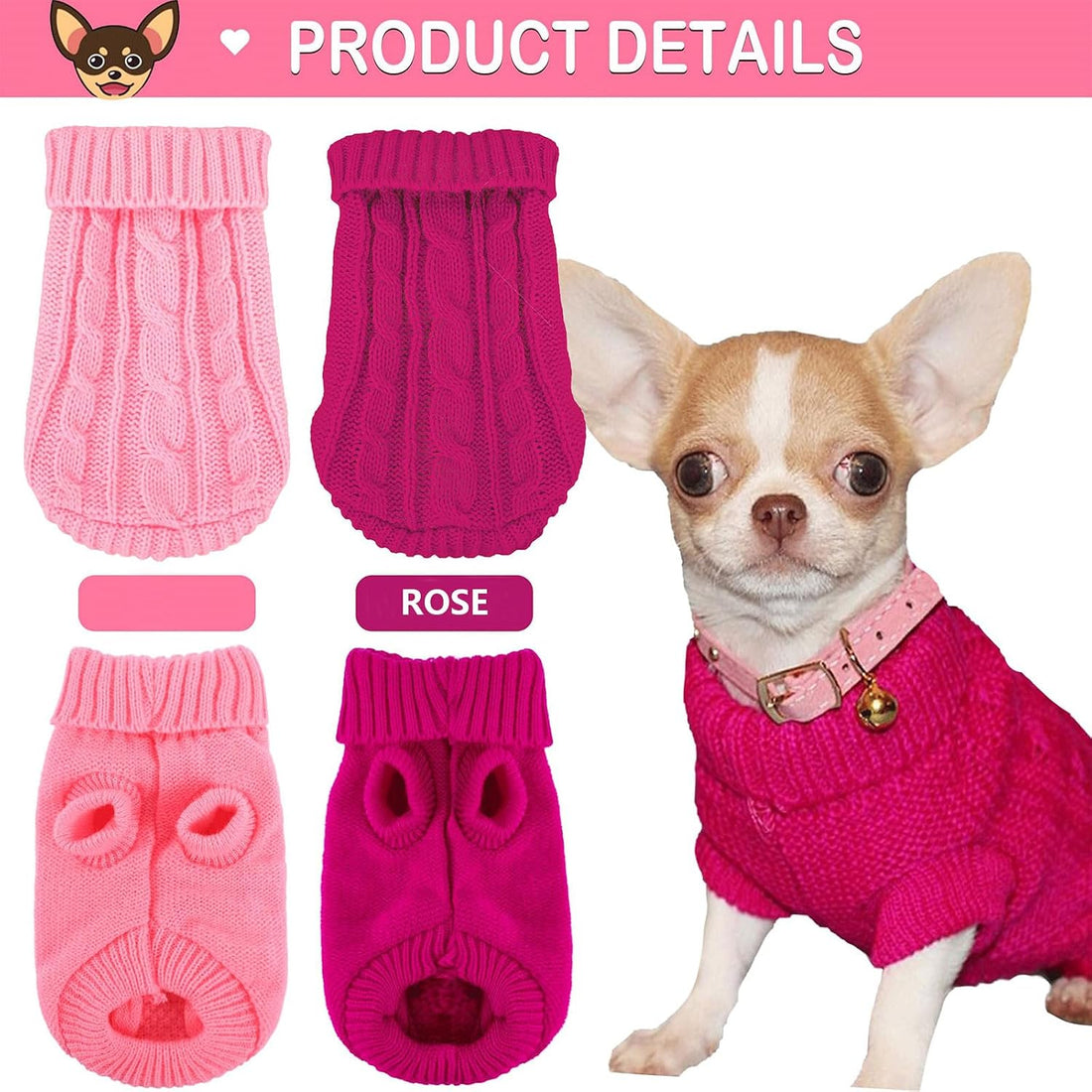 Kallfir's cutie XXS Dog Sweater