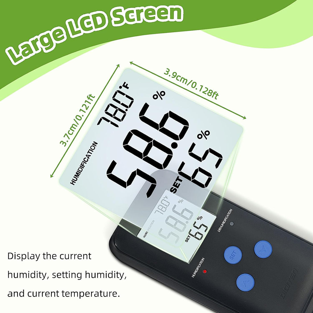 DIGITEN Humidity Controller with Temperature Display for Reptile