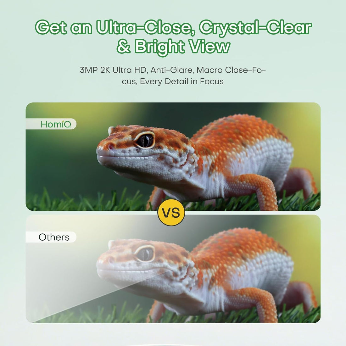 3MP Aquarium Reptile Camera Window Pet Security Camera
