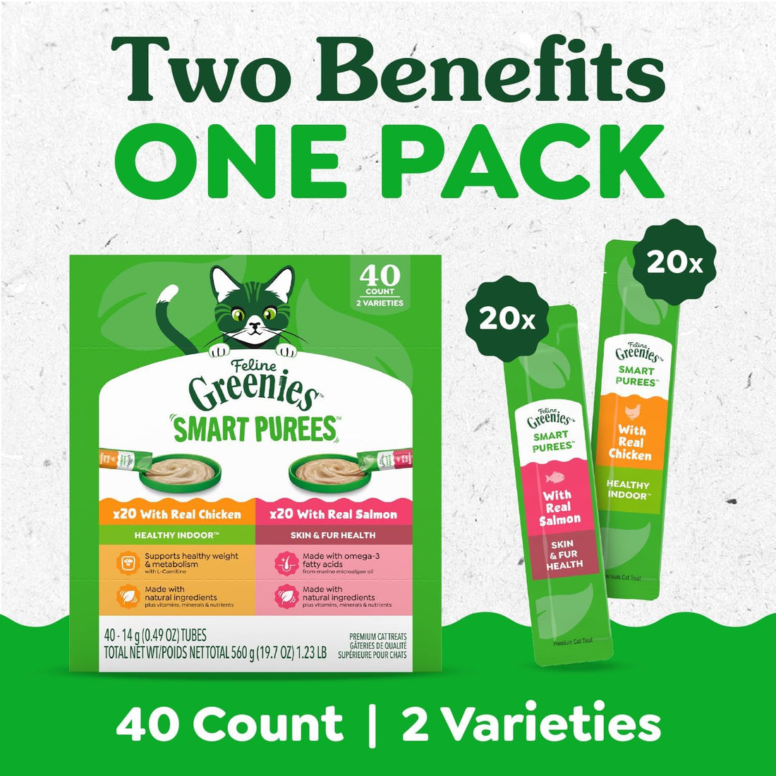 Greenies Feline Smart Purees Lickable Cat Treats