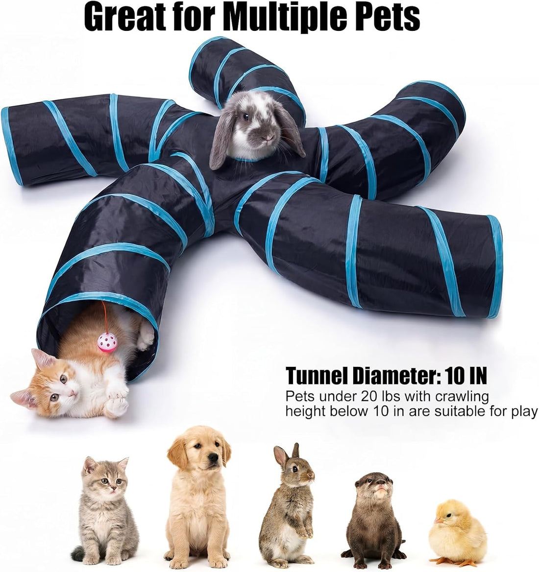 Bemodst Cat Tunnel for Indoor Cats