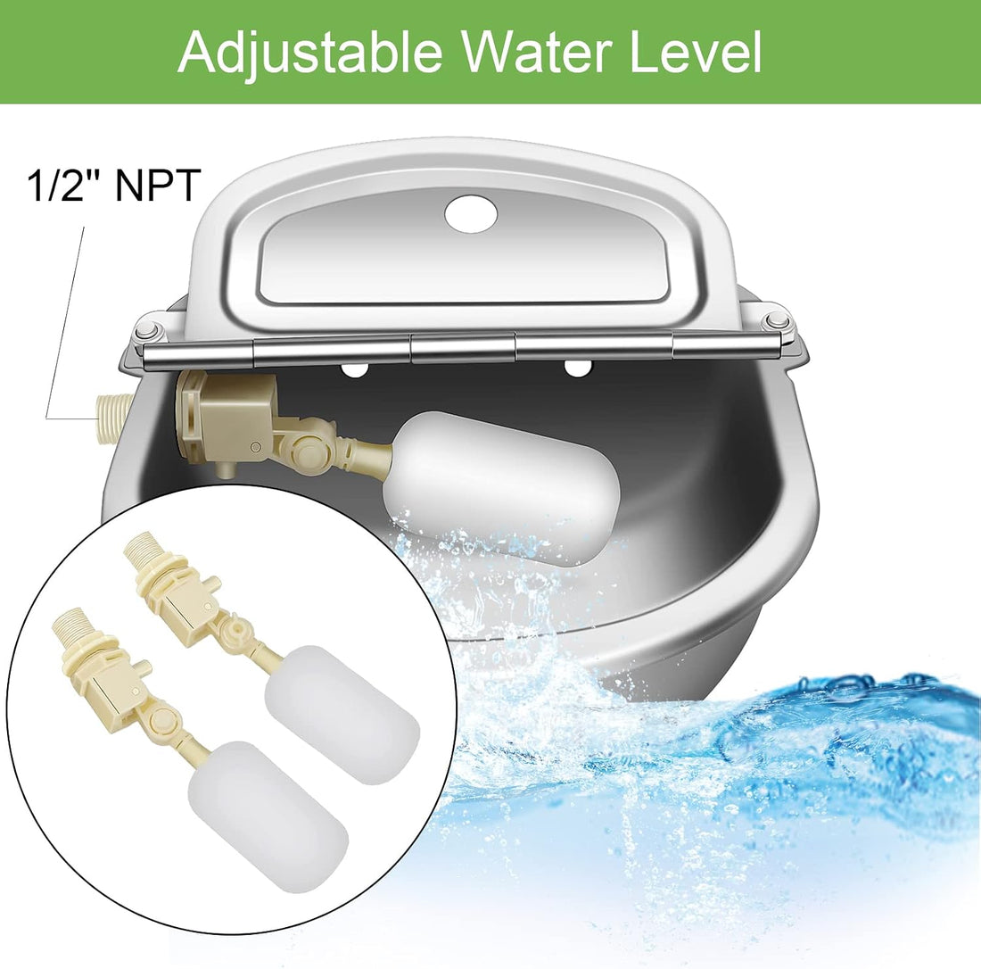 Automatic Livestock Waterer Bowl, 304 Stainless Steel Water Dispenser