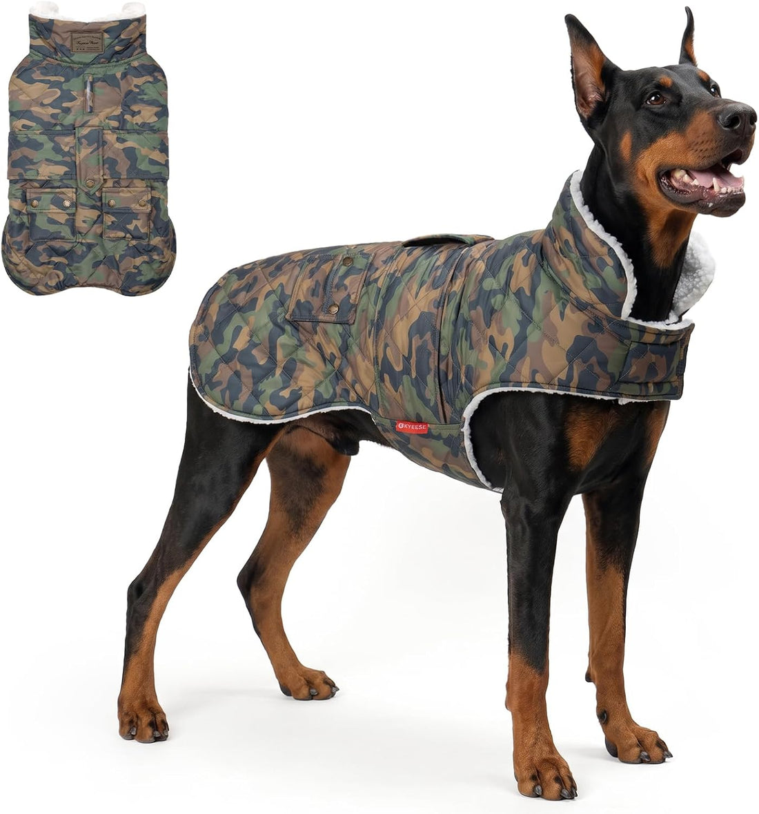 KYEESE Waterproof & Windproof Dog Coat for Small Dogs Puffer Jacket