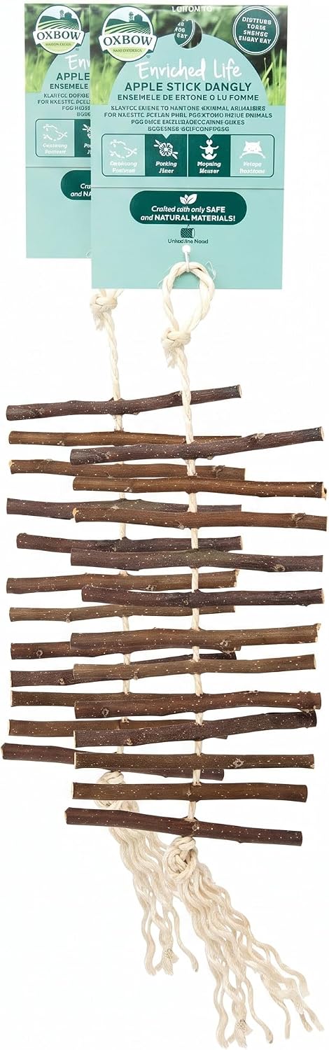 Oxbow Apple Stick Dangly, Rabbit & Guinea Pig Toy