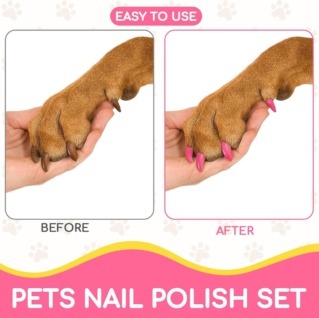 OLINGYOU Dog Nail Polish Pen Set, Quick Dry