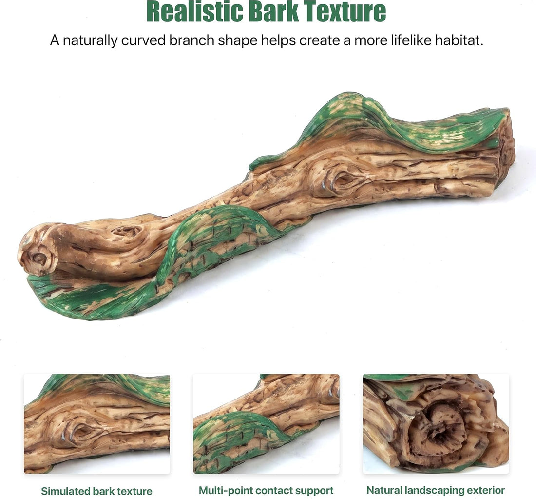 Reptile Resin Wood Decor for Terrarium