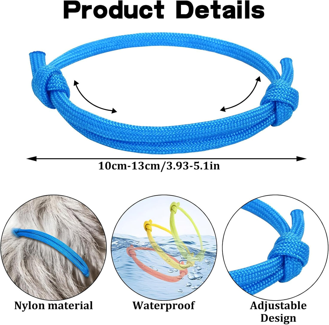 PETKNOWS 30 Pcs Puppy Whelping Collars Soft Newborn Kitten ID Bands