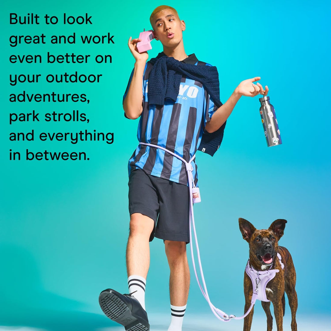 Wild One Hands-Free Adjustable Rope Dog Leash, Standard