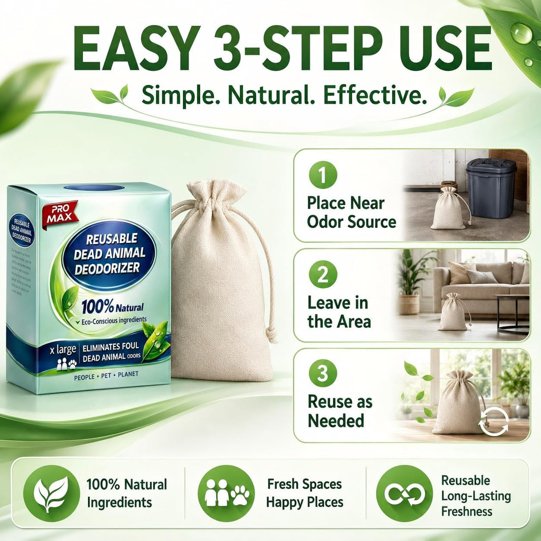 Dead Animal Odor Eliminator for Dead Mouse, Rodent & Rat Smell
