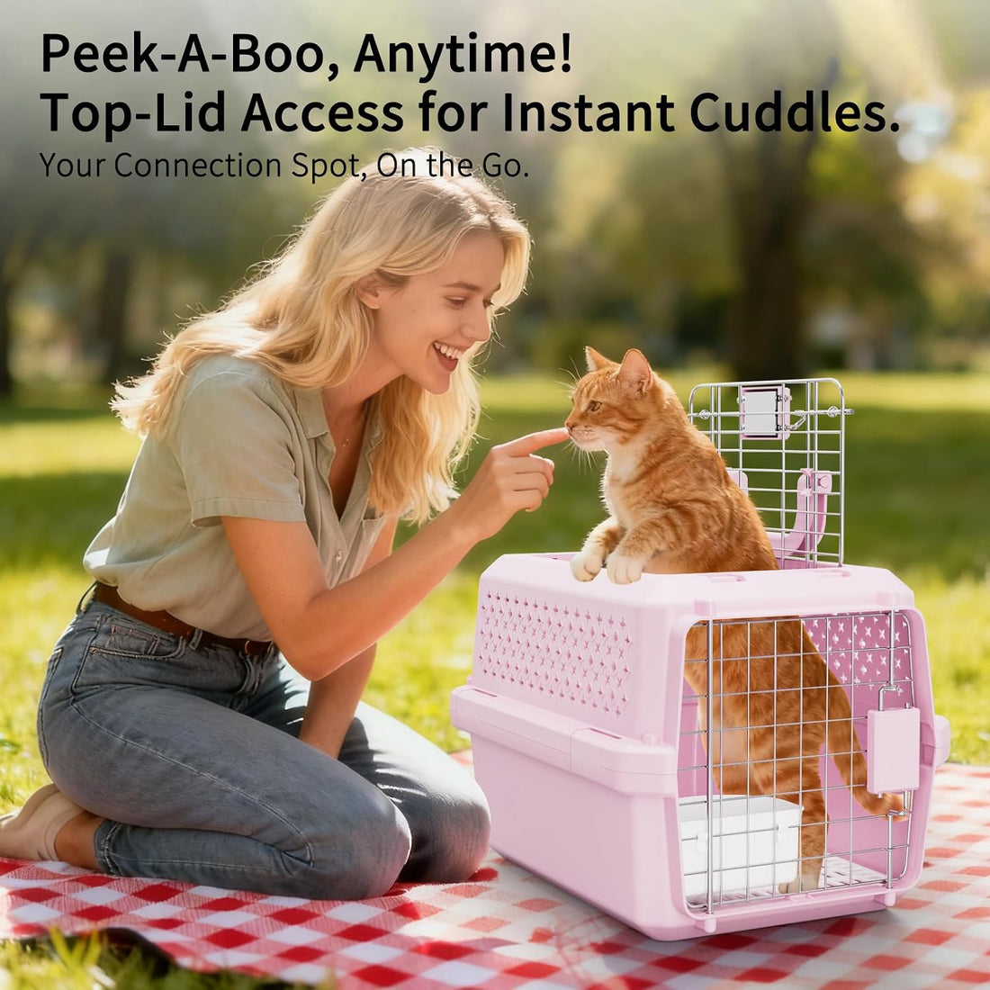 RIZZARI Small Hard Sided Pet Carrier