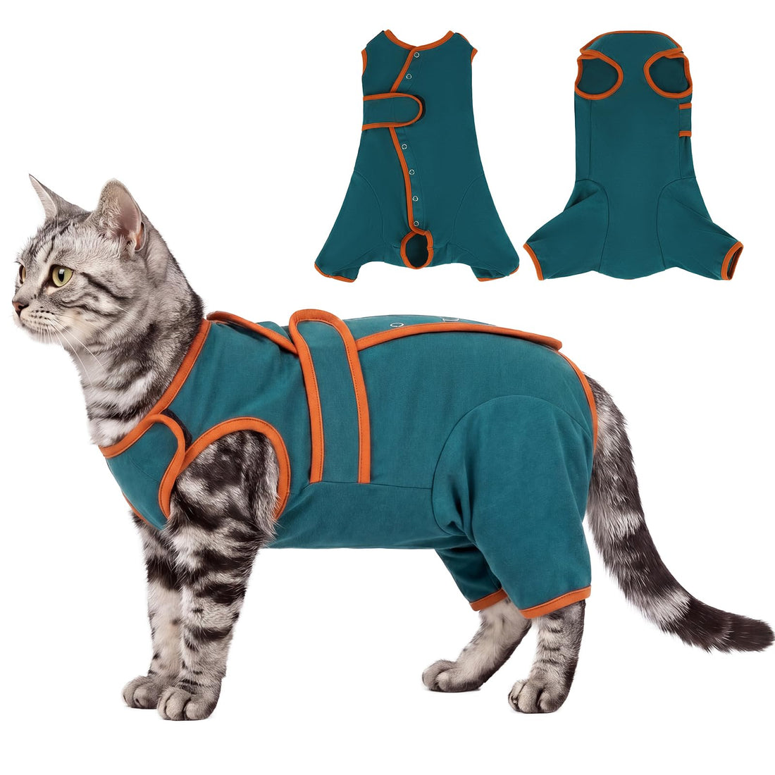 DENTRUN Cat Recovery Suit - Post-Surgery Onesie with Hind Legs