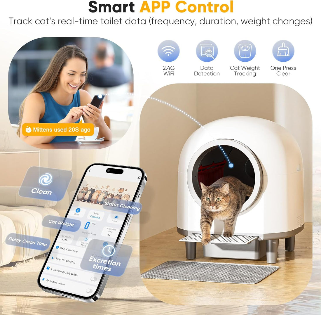 Self Cleaing Litter Box for Multiple Cats