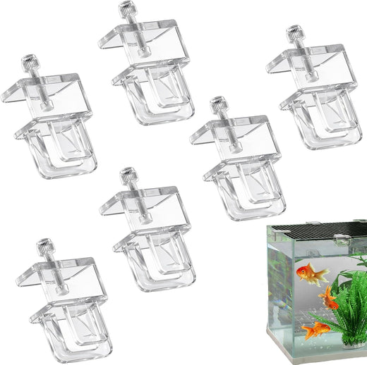 6PCS Aquarium Lid Clips,Top Cover Lid Hood Support Holder For Rim