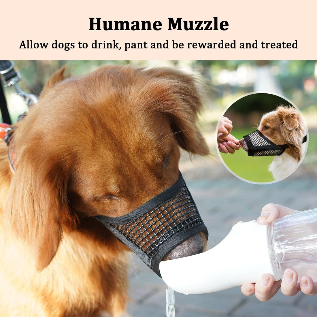 Mayerzon Dog Muzzle, Soft Mesh Muzzles for Small Dogs Biting | Black