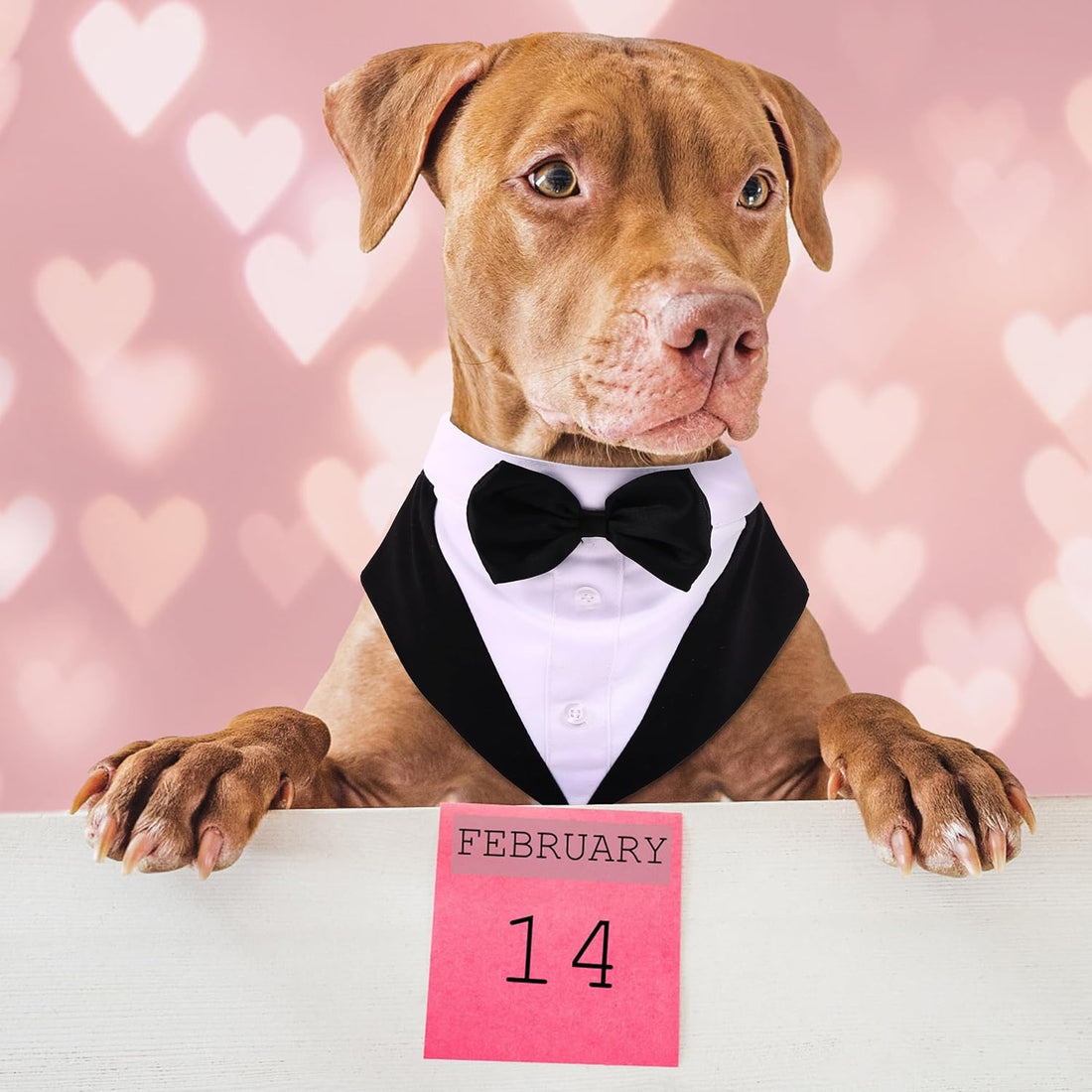 PUMYPOREITY Small Dog Bowtie Tuxedo Suit