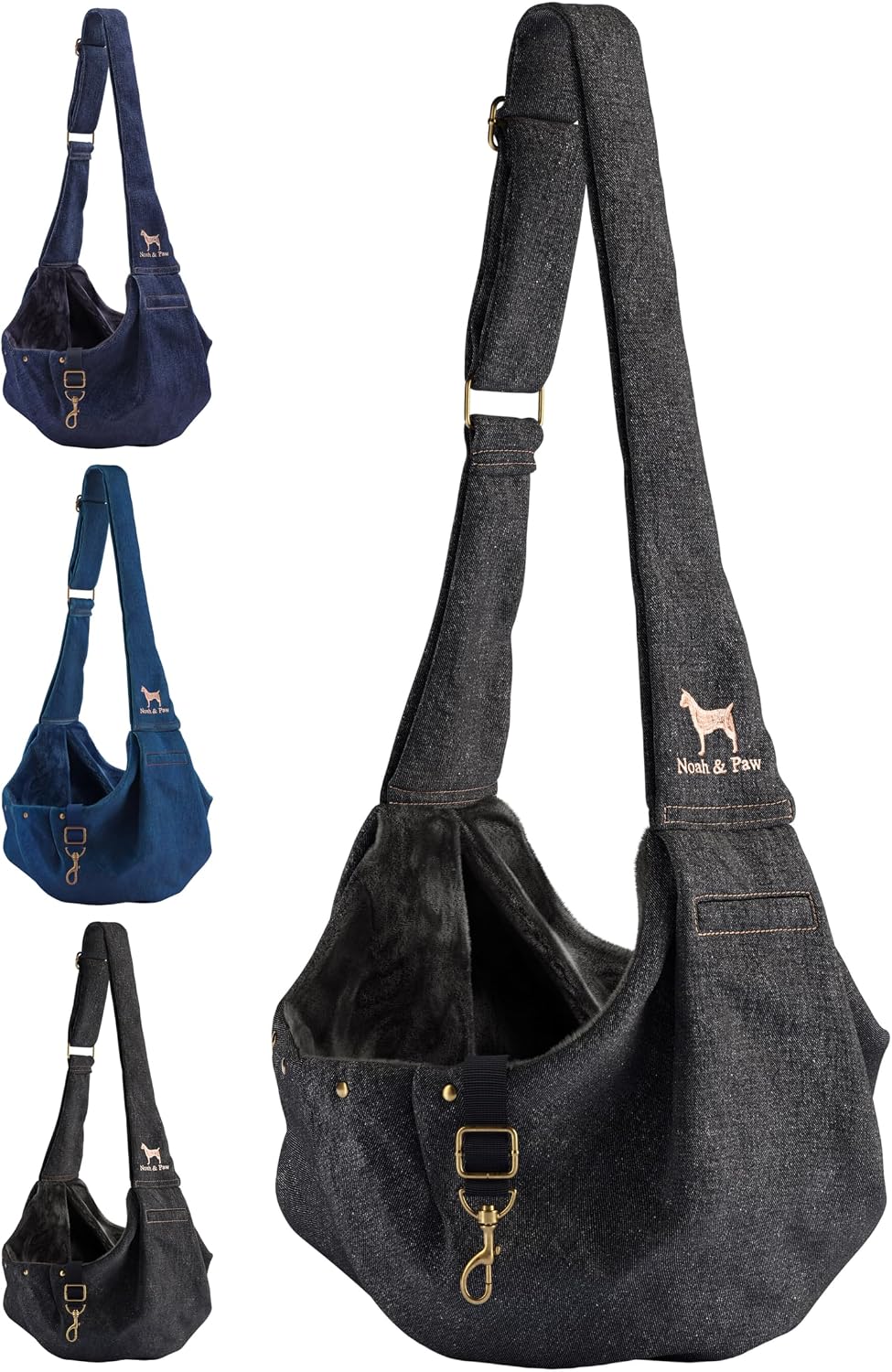 Noah & Paw Dog Sling Carrier for Small Dogs & Cats with Adjustable