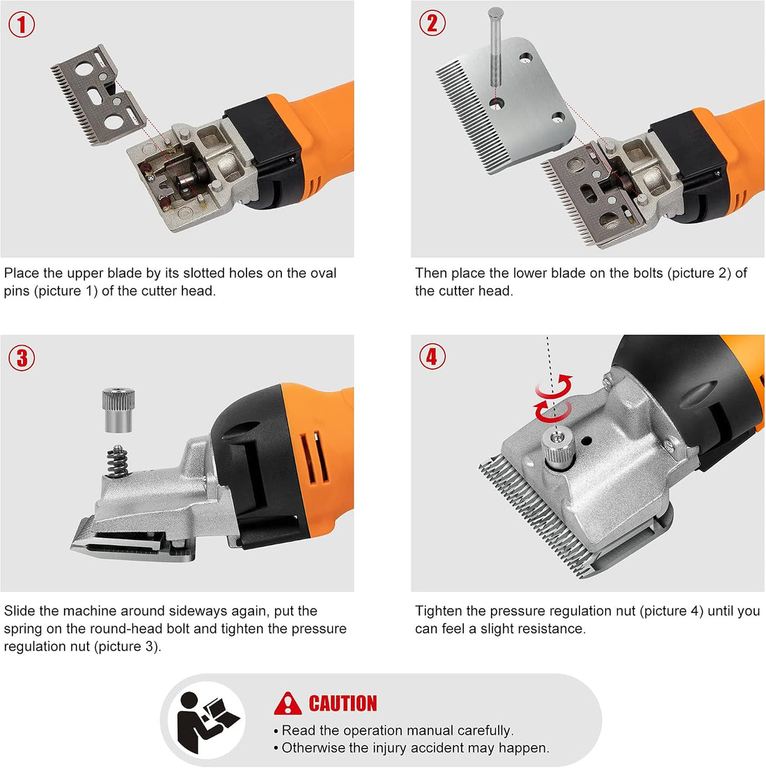 BEETRO 500W Electric Professional Horse Shears