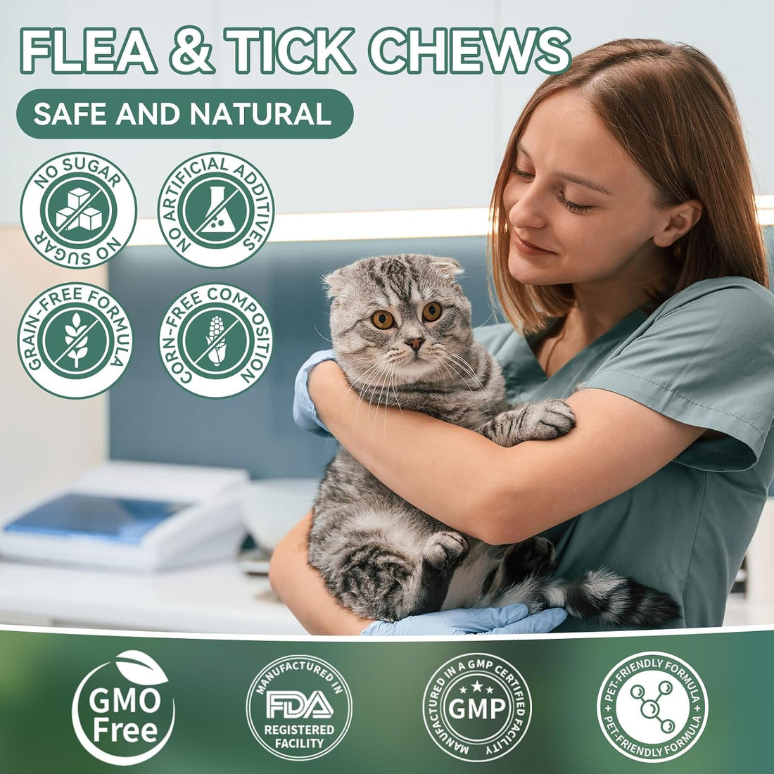 YOTANGO Flea Treatment for Cats Chewable