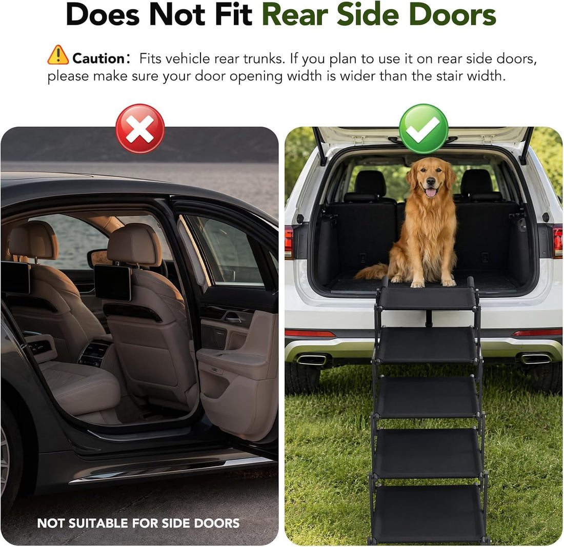 Dog Ramp for Car, Foldable Dog Stairs for Small Dogs