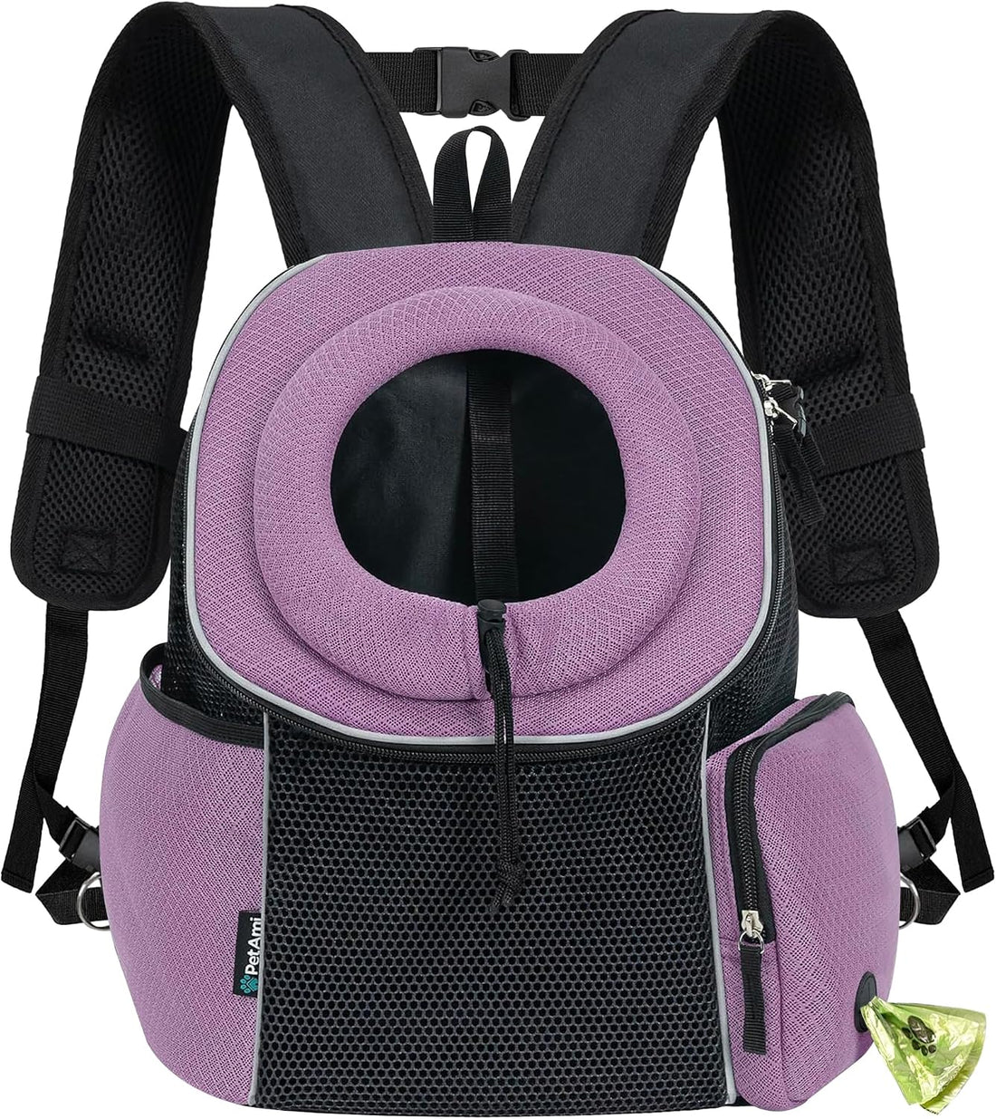 PetAmi Dog Carrier Backpack, Hands Free Front Pet Carrier, 10 lbs