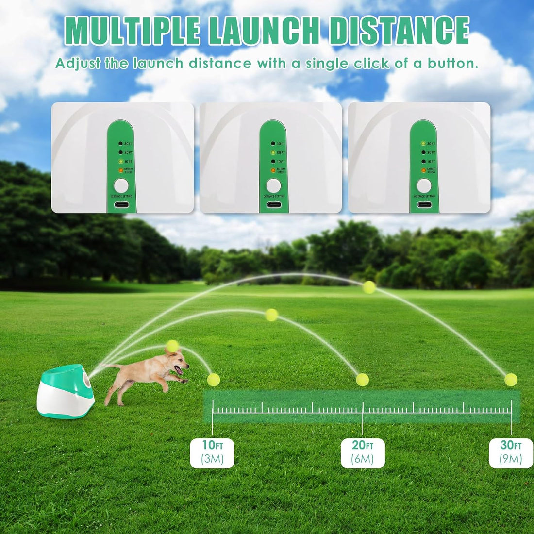 TeqHome Automatic Ball Launcher for Dogs