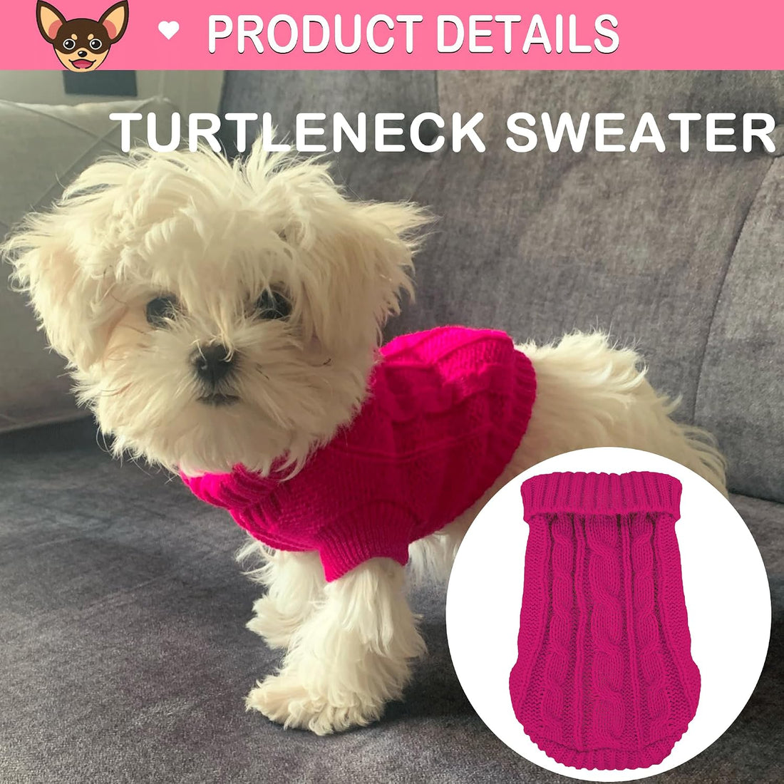 Kallfir's cutie XXS Dog Sweater