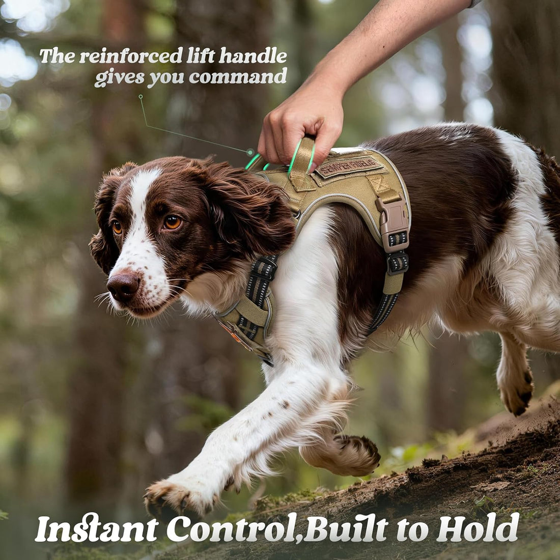 rabbitgoo Tactical Dog Harness for Large Dogs