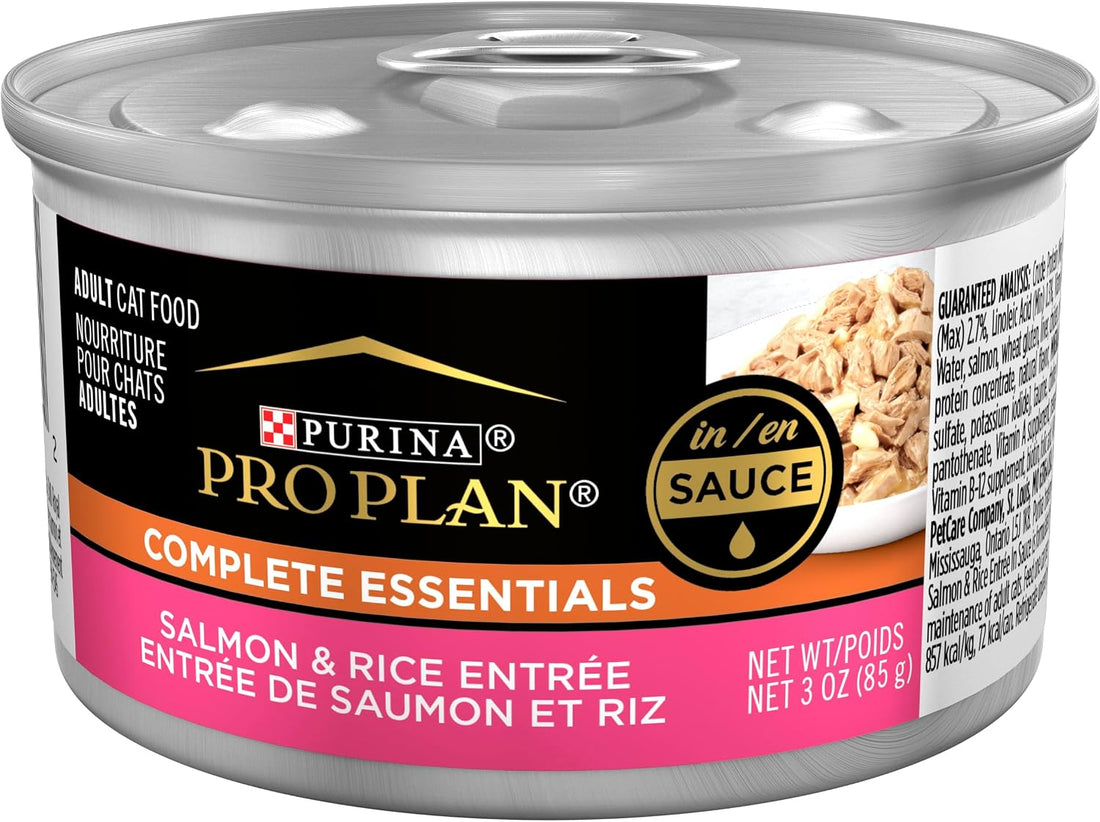Purina Pro Plan Complete Essentials Wet Cat Food Variety Pack, 3 oz