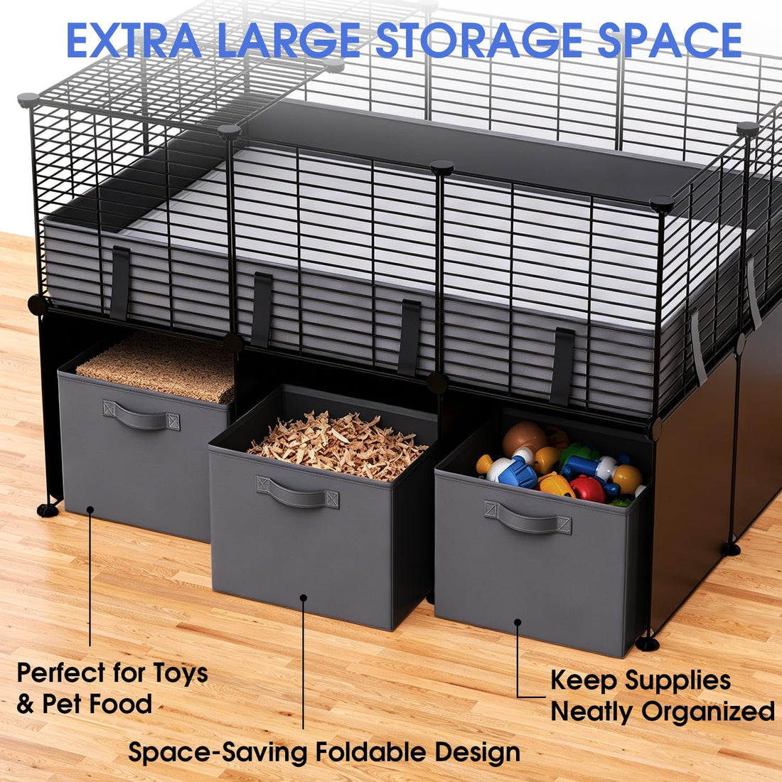 Guinea Pig Cages Small Animal Playpen with Waterproof PVC Liner