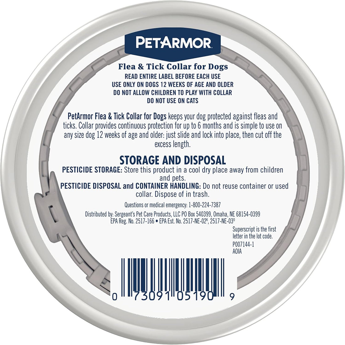 PetArmor Flea & Tick Collar Dogs, 12-Month Protection, 2-Pack