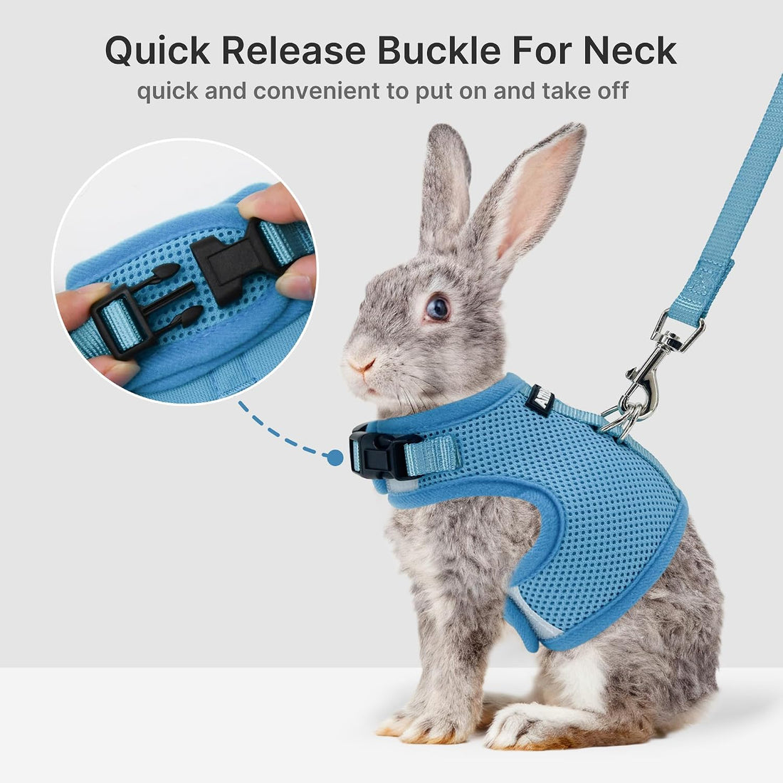 AIITLE Adjustable Rabbit and Leash Set - Lightweight & Portable