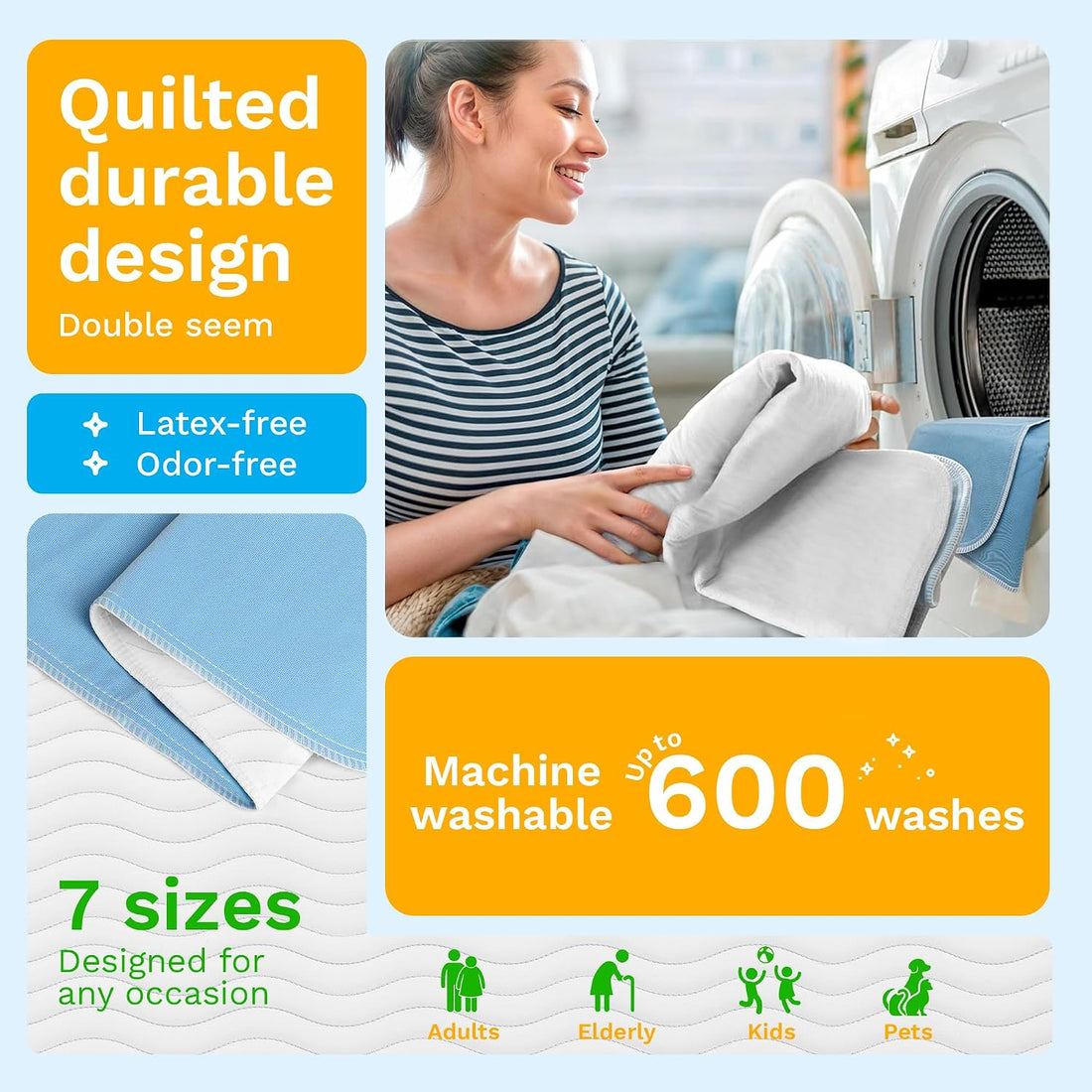 GREEN LIFESTYLE Washable Pee Pads & Underpads