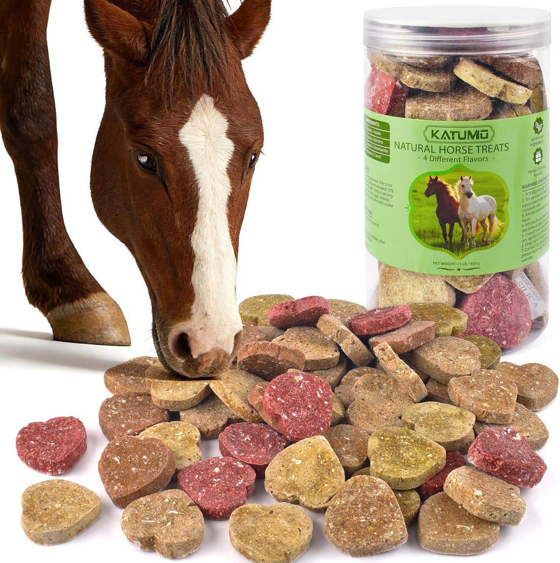 KATUMO Horse Treats, Made with Apple Banana Strawberry and Carrot