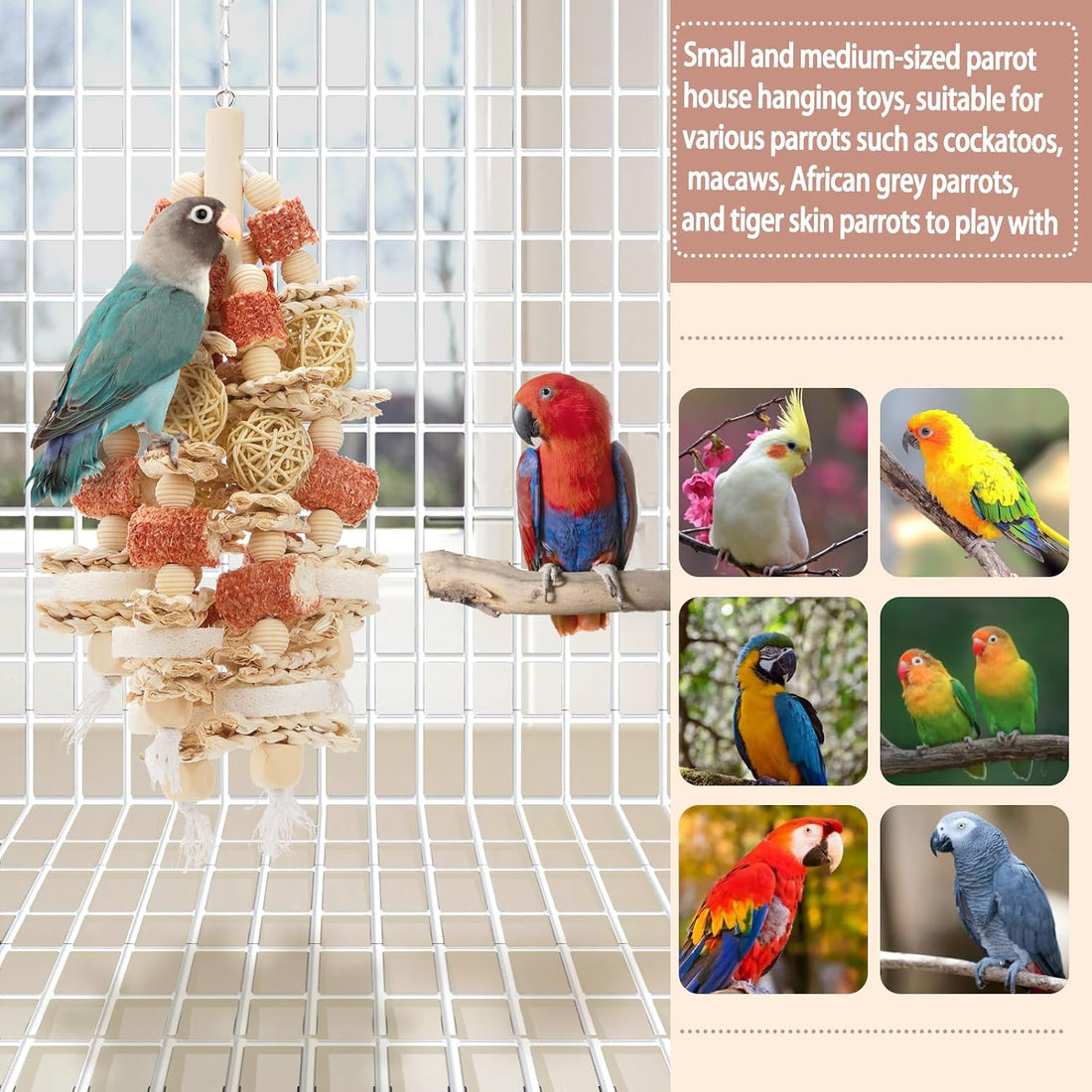 kencunay Bird Toys that is 17.5 Inches in Length